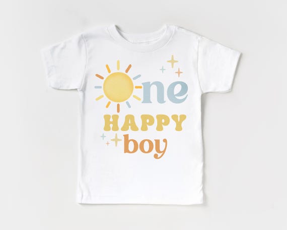 One Happy Boy Sunshine 1st Birthday T-Shirt