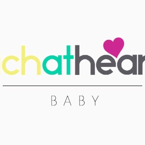 May include: A logo featuring the text richatheart in a sans-serif font with a pink heart icon above the letter a. The word rich is yellow, at is teal, and heart is dark gray. Below a horizontal line, the word BABY is written in thin black letters.