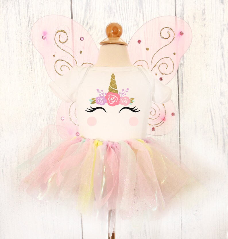 Unicorn Fairy Tutu Costume Outfit Unicorn Halloween Costume Etsy
