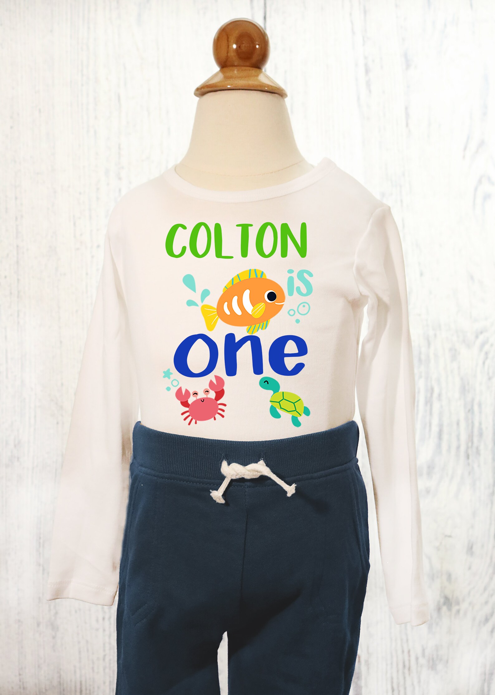 Under the Sea High Chair Banner & Tshirt Fish Highchair Etsy