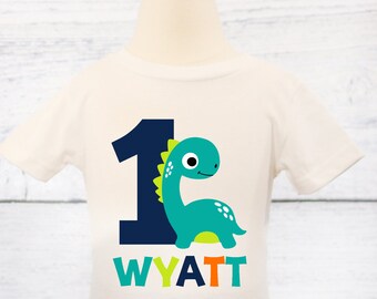 Camiseta de dinosaurio para el primer cumpleaños: disfraz personalizado para fiesta de dinosaurios
