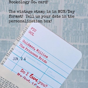 Birthday Card, Book Lovers, Library Card, Literary Book Lover Bookish Gift, Birthday for Him, for Reader, Bookology image 9