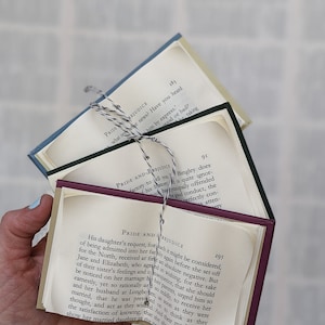 Pride and Prejudice Book Ornaments, Jane Austen, Book Lover Gift, Vintage Book Covers, Book Club Gift, Bookish, Reader, Christmas Ornament