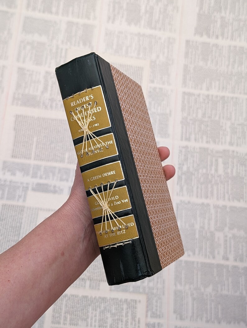 Terre Cotta Floral Journal, Upcycled Vintage Book Cover, Lined Pages ...