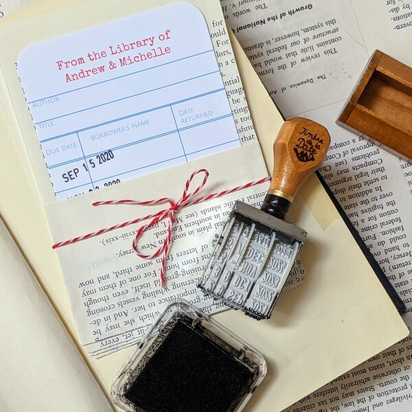 Library Date Stamp Etsy