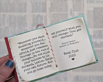 CUSTOM Book Ornaments, Book Club Gift, Baby's First Christmas, Personalized Gift, Book Lover Ornament, Bookish Gift, Reader, Geeky Gift