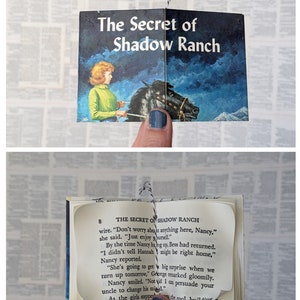 Nancy Drew Book Ornaments from Vintage Books, Bookish Gift, Teacher, Book Lover, Reader Gift, Christmas Ornaments, Book, Bookology Co Shadow Ranch