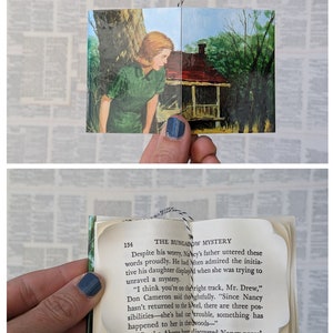 Nancy Drew Book Ornaments from Vintage Books, Bookish Gift, Teacher, Book Lover, Reader Gift, Christmas Ornaments, Book, Bookology Co Bungalow Nancy