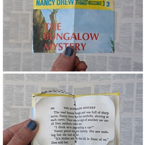 Nancy Drew Book Ornaments from Vintage Books, Bookish Gift, Teacher, Book Lover, Reader Gift, Christmas Ornaments, Book, Bookology Co Bungalow Title
