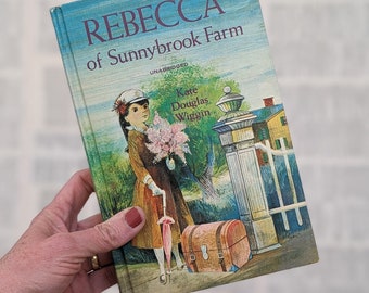 Vintage 1965 Rebecca of Sunnybrook Farm, EXCELLENT Condition, Book Lover Gift, Bookish, Children's Book, Kate Wiggin, Whitman Classics