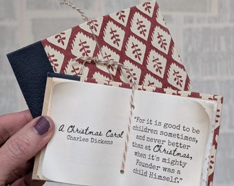 A Christmas Carol Book Ornament, Charles Dickens Christmas Gift, Book Lover, Bookish Gift, Book Club, Vintage Christmas, Bookology Co