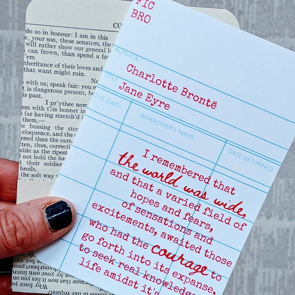 Literary Graduation Card, Jane Eyre Quote, Charlotte Bronte, Graduation Gift, Bookish, LIterary Gift, Book Lover, Class of 2024, Bookology