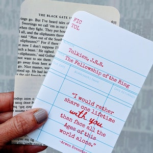 Tolkien Anniversary Card,  JRR Tolkien Quote, Wedding Card, Book Quotes, Valentines Card, Geeky Gift, Bookology