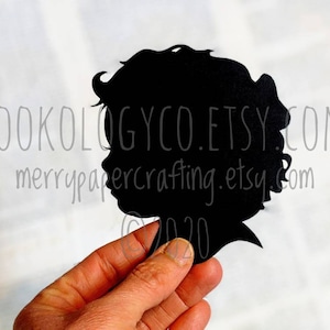 Custom Hand Cut Silhouette Portrait | Personalized Child Profile Art | Mother's Day & Grandparent Gift