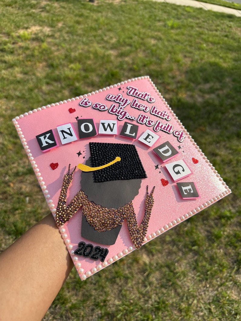 Custom Rhinestone Graduation Cap/ Topper - Etsy