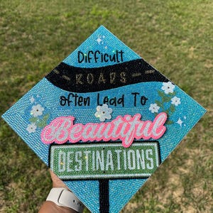 Custom Bling Mortarboard Topper| Custom Rhinestone Graduation Cap| Bling Grad Cap Topper| Custom Bling Grad Cap| Bling Graduation Cap