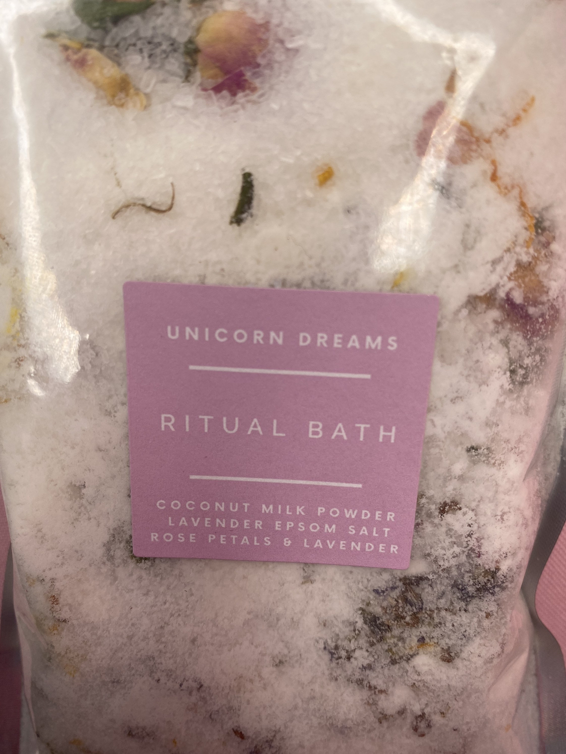 Ritual Coconut Milk Bath With Epsom Lavender and Rose Petals Etsy Canada