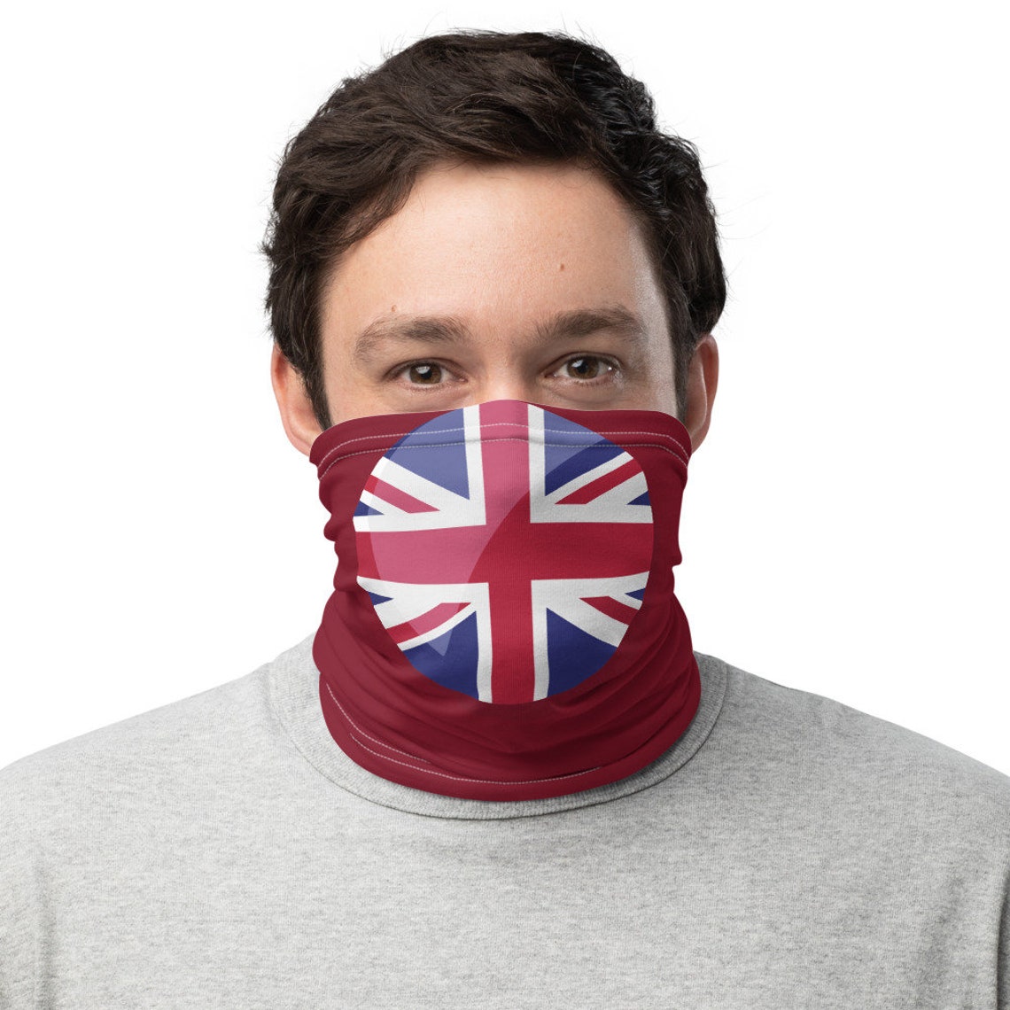 Union Jack Britain Neck Gaiter Dust Facce Mask Etsy