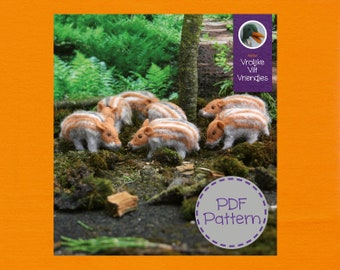 Patrón pdf de crías de cerdos salvajes