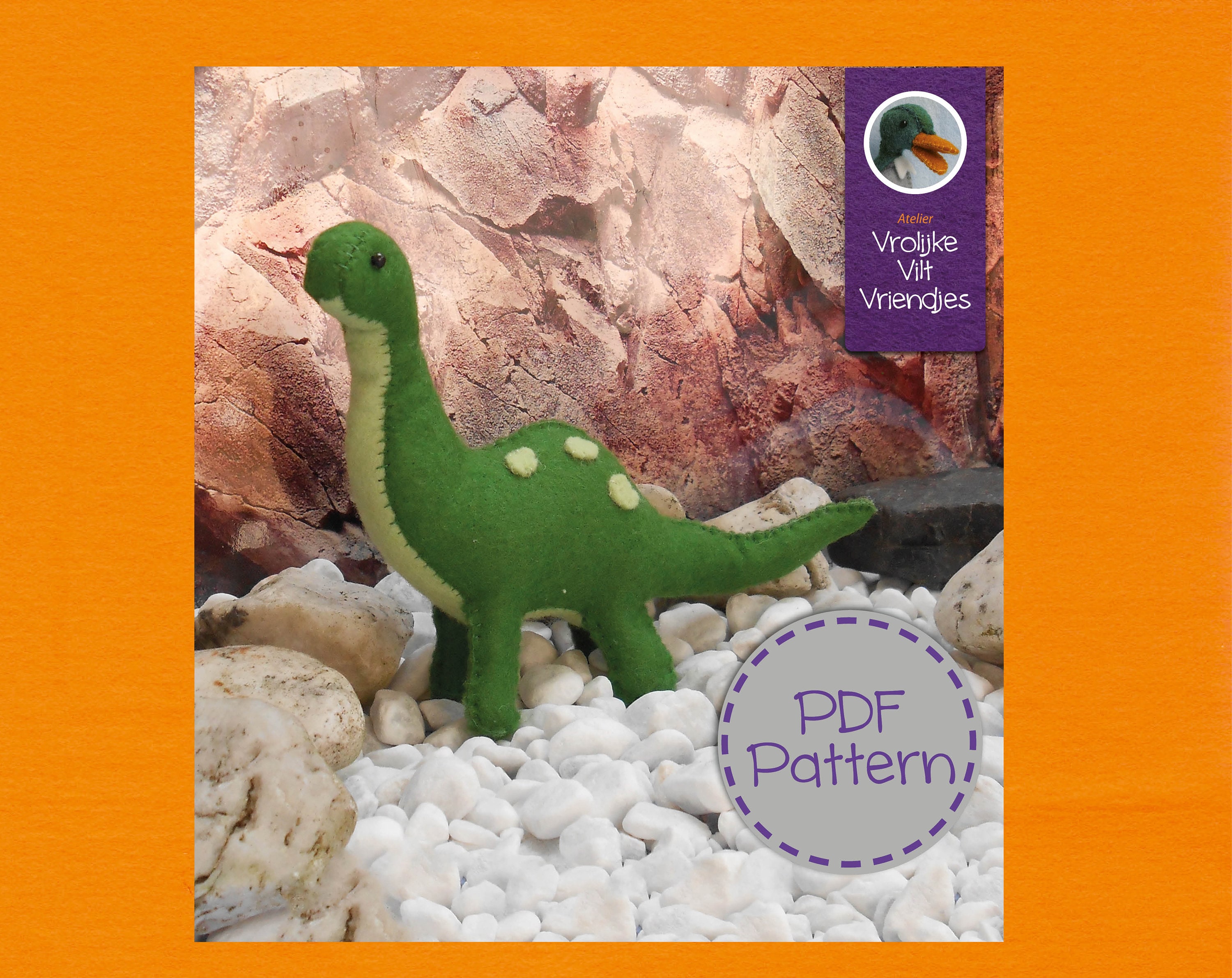 Dinosaur Pdf Pattern - Etsy