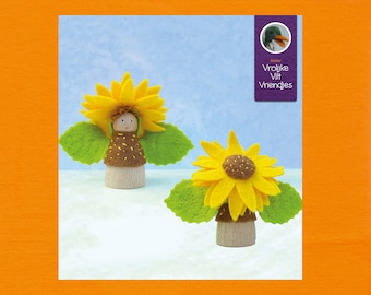 Zonnebloembloempop pdf-patroon