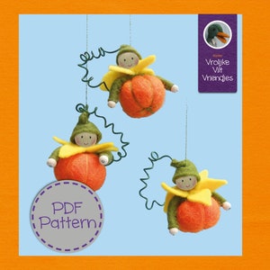 Pumpkin balls  PDF felt pattern