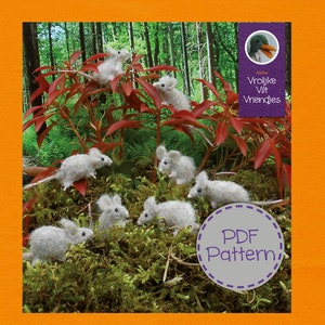 Forest mice -PDF pattern & Turorail in Englisch