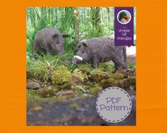 Wild pigs PDF pattern