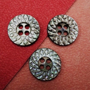 Botões madrepérola de 18 mm 15 unidades para camisas, ternos, jaquetas e calças masculinas e femininas