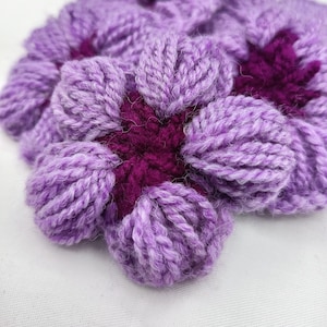 Fiori di lana fatti a mano 5pz vari colori disponibili, maglia, decorazione, cucito, fai da te