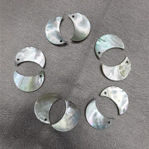Mother of pearl buttons moon 22mm 10pcs knitwear, jacket, suit, linen, diy man, woman, child