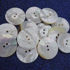 Mother of pearl coat buttons 30mm 3pcs knitwear, jacket, coat, suit man, woman