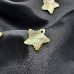 Mother of pearl buttons star 22mm 10pcs knitwear, jacket, suit, linen, diy man, woman, child