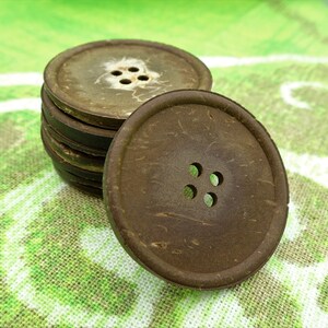 coconut coat buttons 30mm 10pcs knitwear, jacket, coat, linen, diy man, woman, child