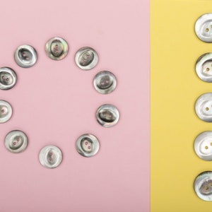Mother of pearl buttons18mm 10pz 22mm 5pz knitwear, pant, jacket, dress man, woman