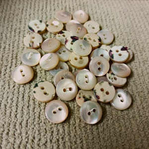 mother-of-pearl buttons in various colors 10 mm 10pcs shirt, shirt, underwear, dress, DIY for men, women rosa antico