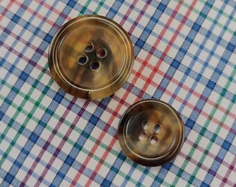 real spotted horn buttons 15 mm 10pcs 20 mm 5pcs shirt, jacket, coat, suit for men, women