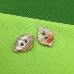 pink/beige leaf mother-of-pearl buttons 5pcs for men&#39;s and women&#39;s shirts, dresses, jackets and shirts