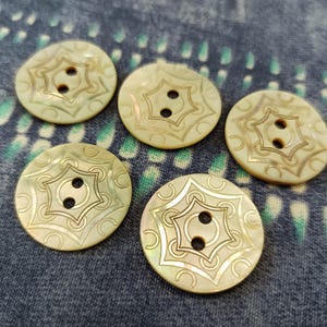 bottoni madreperla 22mm 5pz maglia, giacca, biancheria, abito, cappotto, bricolage uomo, donna