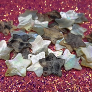 Mother of pearl buttons star 30mm 5pcs knitwear, jacket, suit, linen, diy man, woman, child