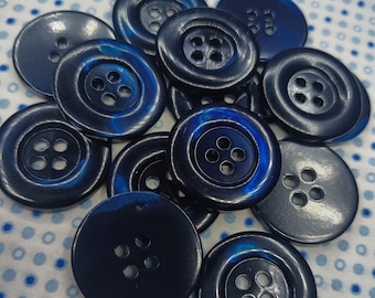 Vintage buttons real mother of pearl 25 mm 4pcs sweater, jacket, coat, suit men, women