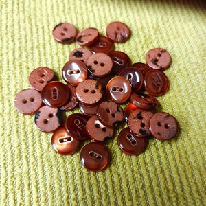 mother-of-pearl buttons in various colors 10 mm 10pcs shirt, shirt, underwear, dress, DIY for men, women Red