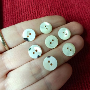mother-of-pearl buttons in various colors 10 mm 10pcs shirt, shirt, underwear, dress, DIY for men, women image 9