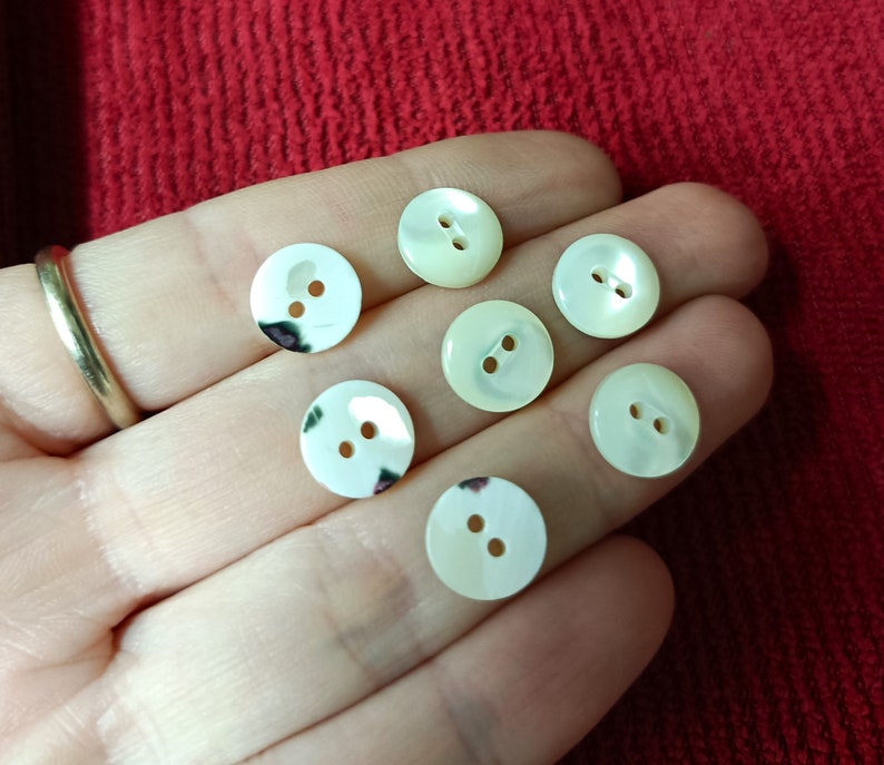 mother-of-pearl buttons in various colors 10 mm 10pcs shirt, shirt, underwear, dress, DIY for men, women image 9