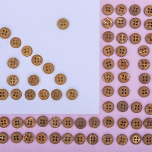 Coconut buttons 15mm 100pcs knitwear, jacket, pants, dress, linen, diy man, woman