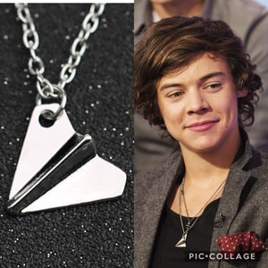Paper Airplane Necklace Travelling Necklaces Homemade Etsy