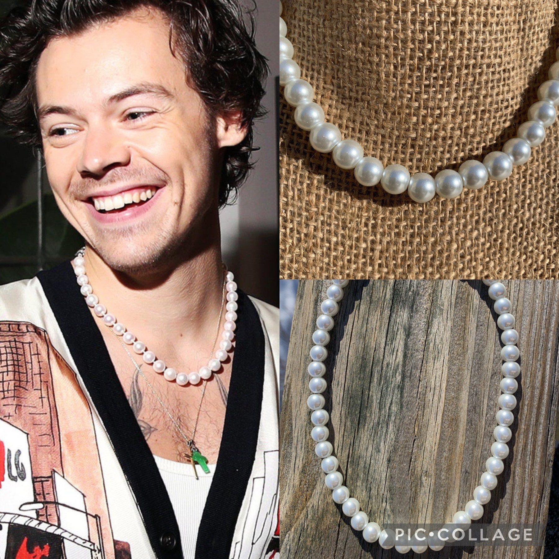 Harry Styles Inspired Classic Pearl 