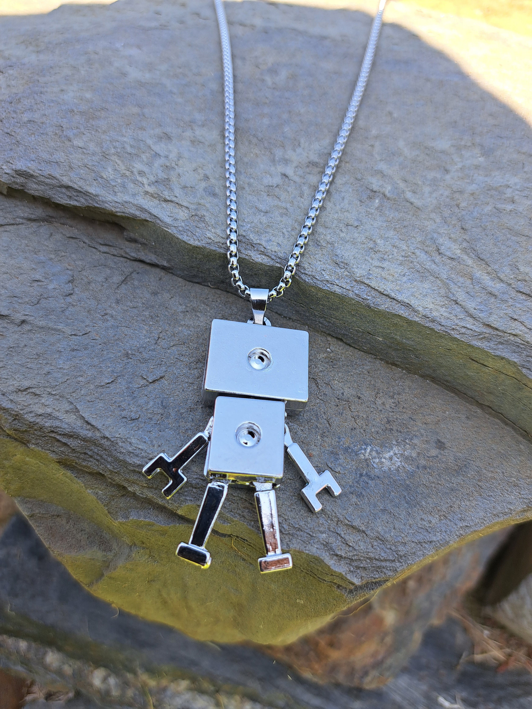 Robot Necklace - Etsy