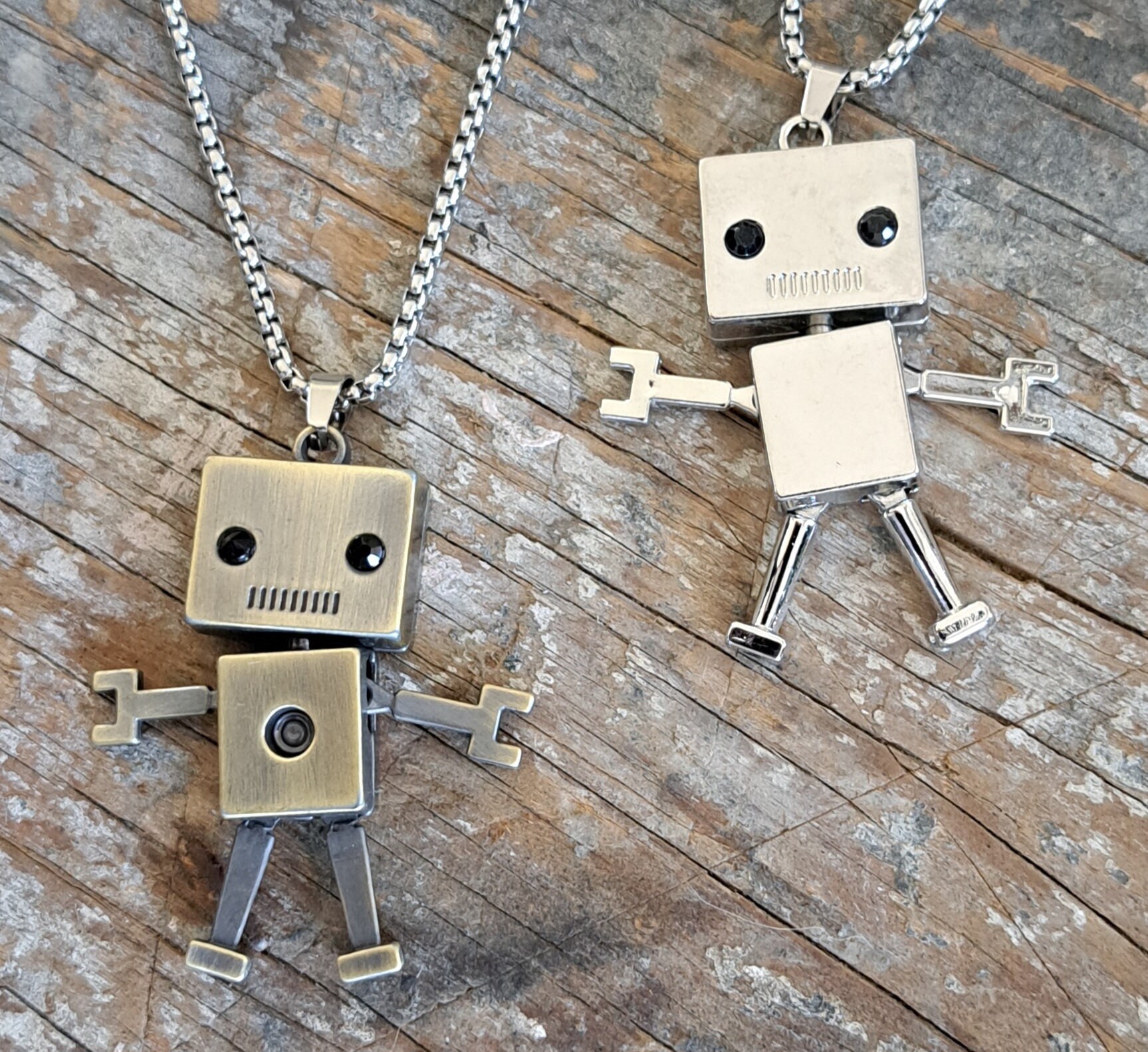 Robot Necklace - Etsy