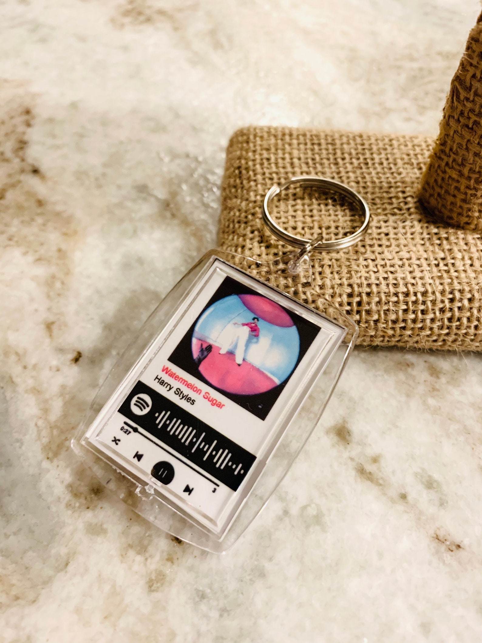 Spotify Scan Customizable Keychain Etsy